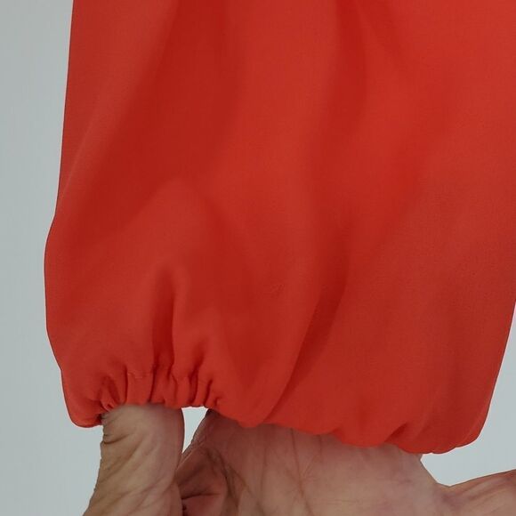 Rose & Olive bright peach blouse.  XS. Beautiful color. - Picture 3 of 8